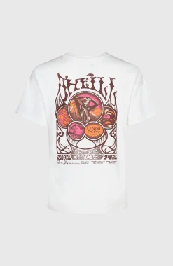 Femme O'Neill T-Shirts Et Tops|Protection Anti-Uv-FemmesT-shirt O'Riginals Back-Print| Blanc