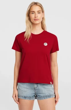 Femme O'Neill T-Shirts Et Tops|Protection Anti-Uv-FemmesT-shirt O'Riginals Badge| Rouge