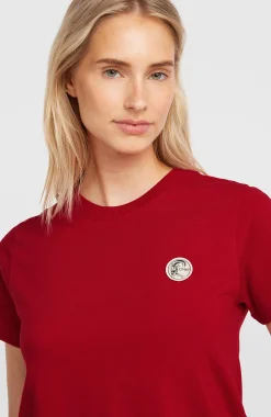 Femme O'Neill T-Shirts Et Tops|Protection Anti-Uv-FemmesT-shirt O'Riginals Badge| Rouge