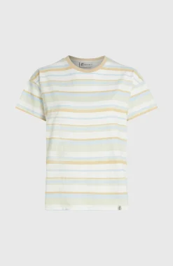 Femme O'Neill T-Shirts Et Tops|Protection Anti-Uv-FemmesT-shirt O'Riginals Boxy Stripe| Bleu