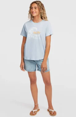 Femme O'Neill T-Shirts Et Tops|Protection Anti-Uv-FemmesT-shirt O'Riginals Circle Surfer| Bleu
