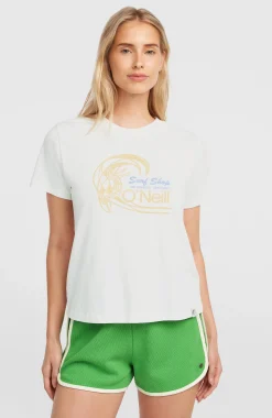 Femme O'Neill T-Shirts Et Tops|Protection Anti-Uv-FemmesT-shirt O'Riginals Circle Surfer| Blanc