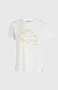 Femme O'Neill T-Shirts Et Tops|Protection Anti-Uv-FemmesT-shirt O'Riginals Circle Surfer| Blanc