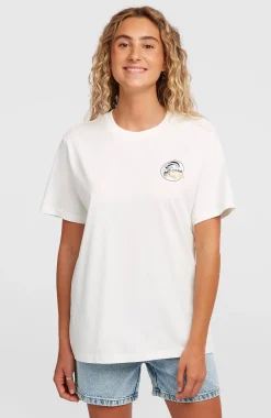 Femme O'Neill T-Shirts Et Tops|Protection Anti-Uv-FemmesT-shirt O'Riginals Vintage Graphic| Blanc