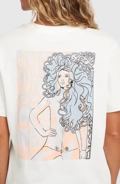 Femme O'Neill T-Shirts Et Tops|Protection Anti-Uv-FemmesT-shirt O'Riginals Vintage Graphic| Blanc