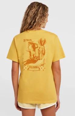 Femme O'Neill T-Shirts Et Tops|Protection Anti-Uv-FemmesT-shirt O'Riginals Vintage Graphic| Jaune