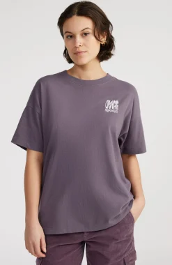 Femme O'Neill T-Shirts Et Tops|Protection Anti-Uv-FemmesT-shirt oversize Surf Heroes| Violet