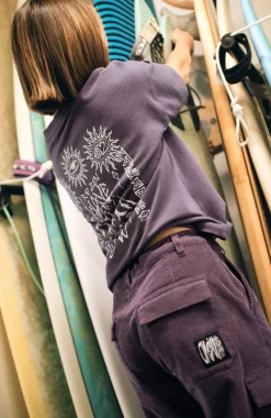 Femme O'Neill T-Shirts Et Tops|Protection Anti-Uv-FemmesT-shirt oversize Surf Heroes| Violet