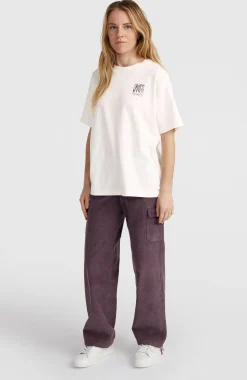Femme O'Neill T-Shirts Et Tops|Protection Anti-Uv-FemmesT-shirt oversize Surf Heroes| Blanc