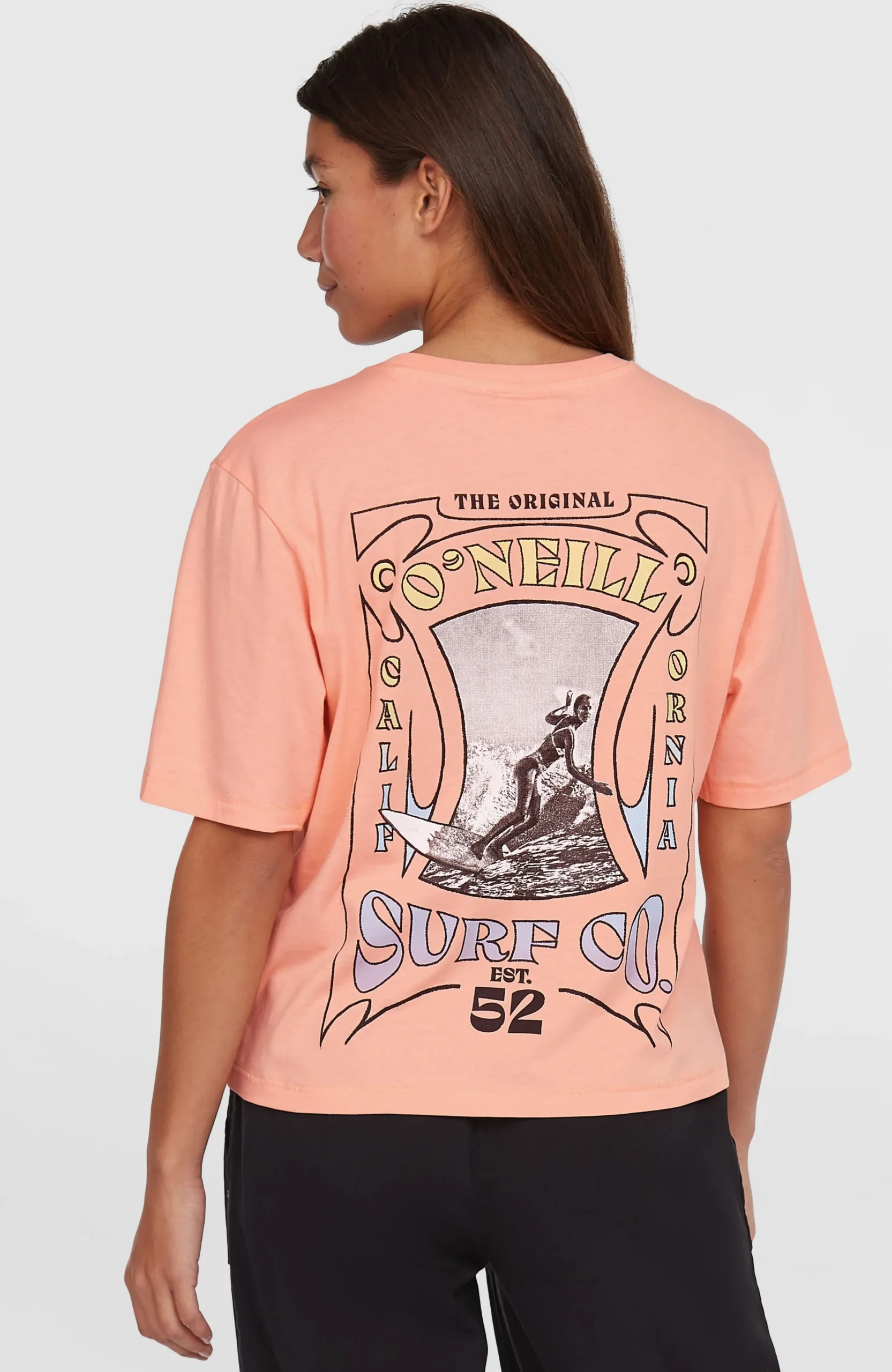 Femme O'Neill T-Shirts Et Tops|Protection Anti-Uv-FemmesT-shirt Summer Must Haves Back Print| Rose
