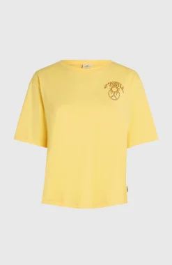 Femme O'Neill T-Shirts Et Tops|Protection Anti-Uv-FemmesT-shirt Summer Must Haves Back Print| Jaune