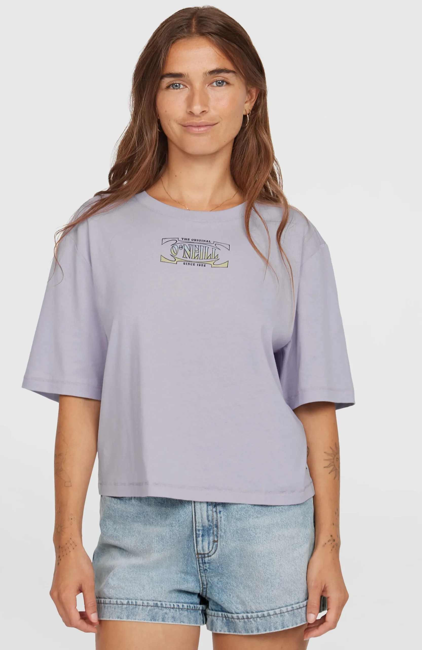 Femme O'Neill T-Shirts Et Tops|Protection Anti-Uv-FemmesT-shirt Summer Must Haves Back Print| Violet