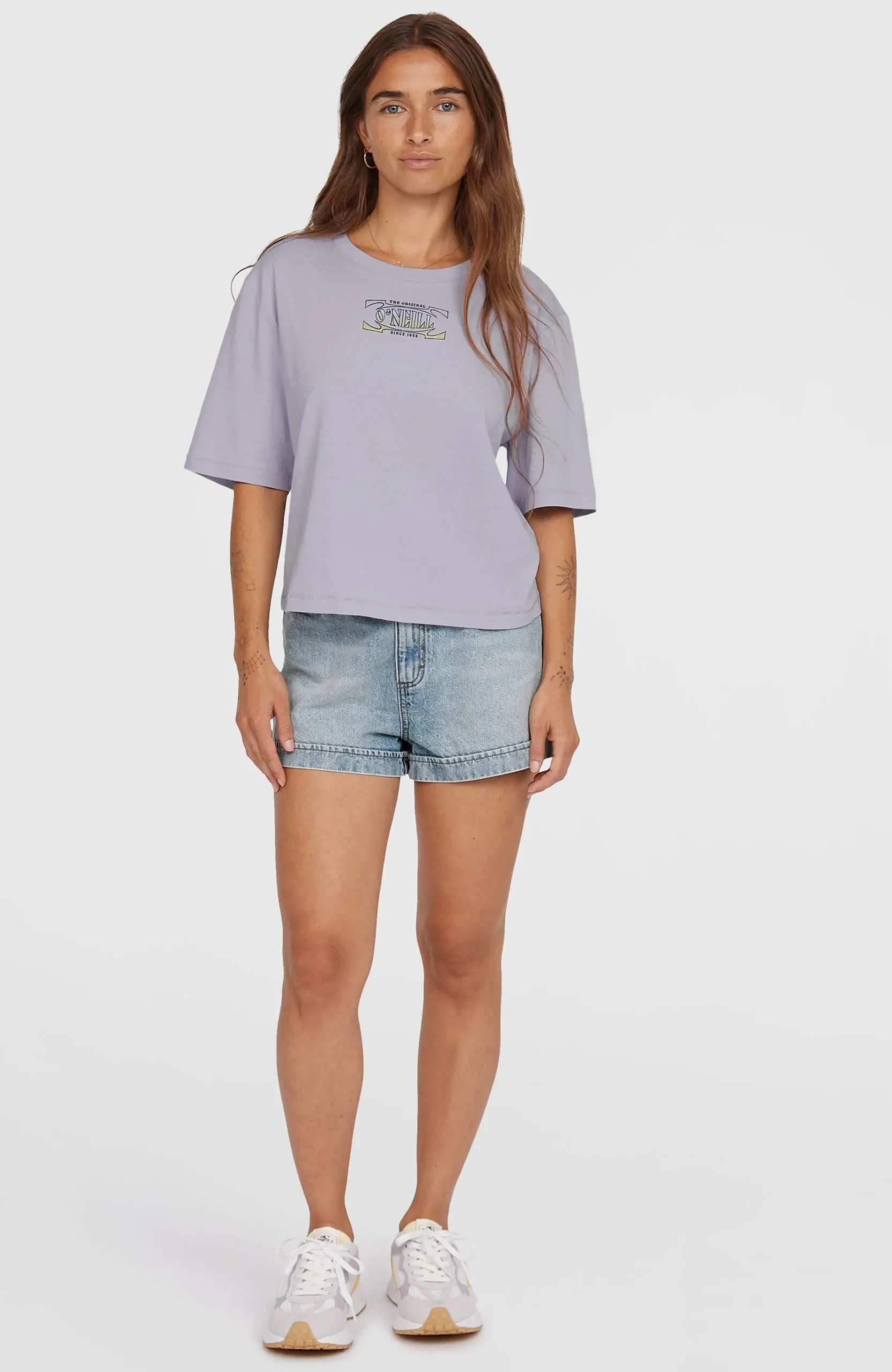 Femme O'Neill T-Shirts Et Tops|Protection Anti-Uv-FemmesT-shirt Summer Must Haves Back Print| Violet
