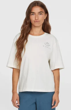 Femme O'Neill T-Shirts Et Tops|Protection Anti-Uv-FemmesT-shirt Summer Must Haves Back Print| Blanc