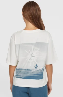 Femme O'Neill T-Shirts Et Tops|Protection Anti-Uv-FemmesT-shirt Summer Must Haves Back Print| Blanc