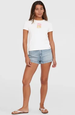 Femme O'Neill T-Shirts Et Tops|Protection Anti-Uv-FemmesT-shirt Women of the Wave| Beige