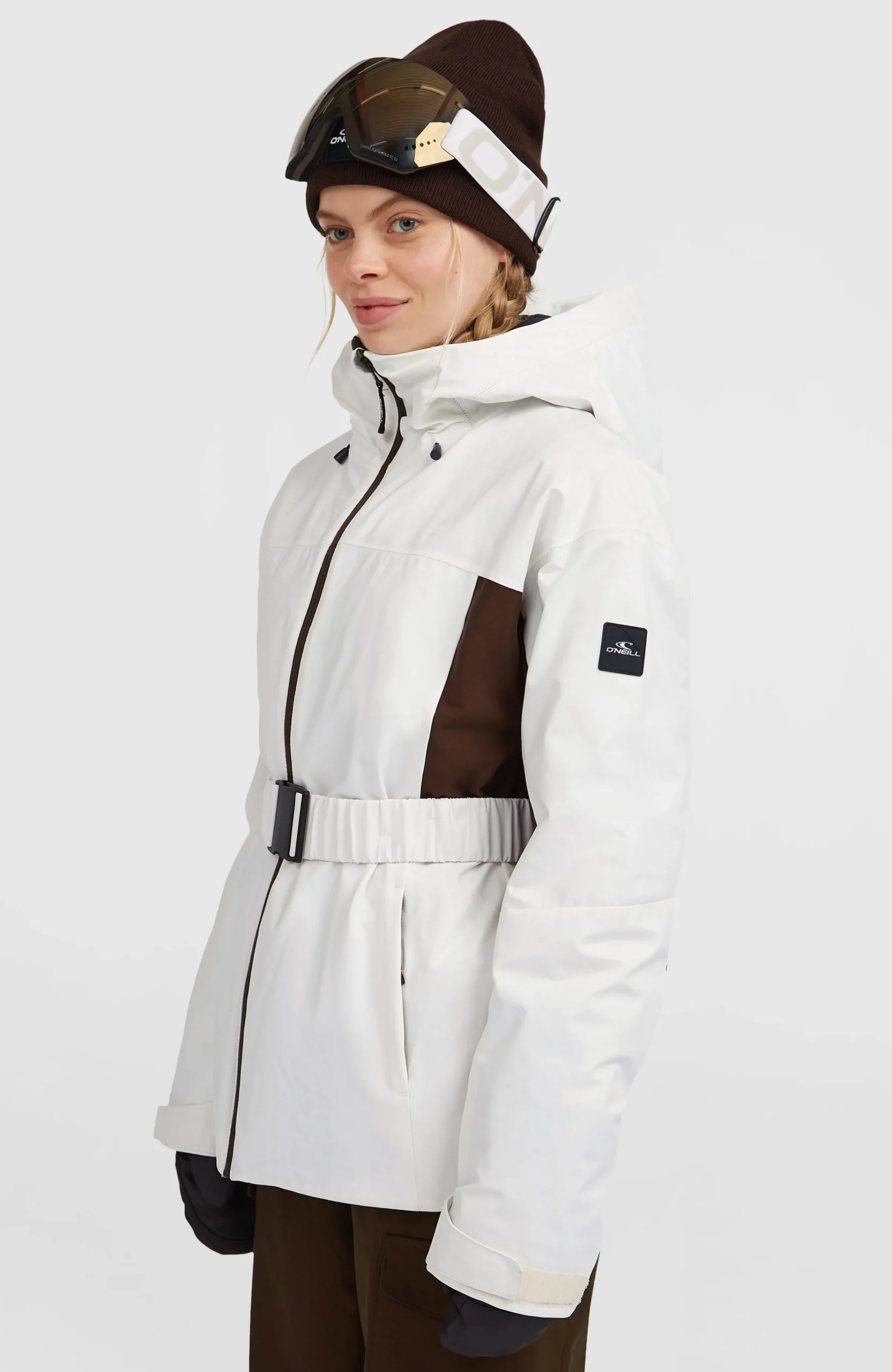 Femme O'Neill Vestes De Ski|Vestes De Snowboard-FemmesVeste de ski à ceinture FWC'Cruz Hybrid| Blanc Mix
