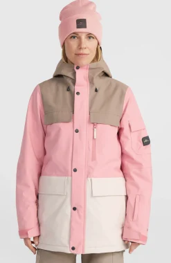 Femme O'Neill Vestes De Ski|Vestes De Snowboard-FemmesVeste Utility Pro Hybrid| Rose Mix