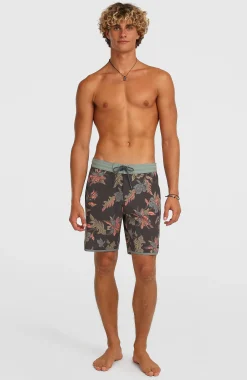 Homme O'Neill Boardshorts|Protection Anti-Uv-HommesBoardshort Cruzer Scallop 18| Noir Mix