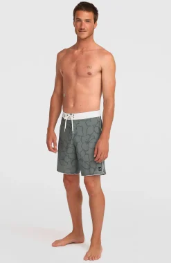 Homme O'Neill Boardshorts|Protection Anti-Uv-HommesBoardshort Hyperfreak Mysto Scallop 19| Vert Mix