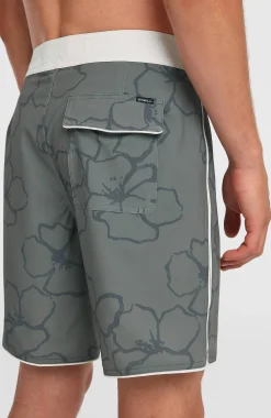 Homme O'Neill Boardshorts|Protection Anti-Uv-HommesBoardshort Hyperfreak Mysto Scallop 19| Vert Mix
