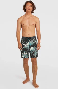 Homme O'Neill Boardshorts|Protection Anti-Uv-HommesBoardshort Hyperfreak Mysto Scallop 19| Noire