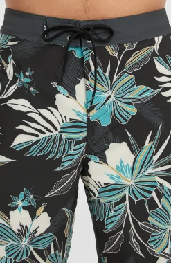 Homme O'Neill Boardshorts|Protection Anti-Uv-HommesBoardshort Hyperfreak Mysto Scallop 19| Noire