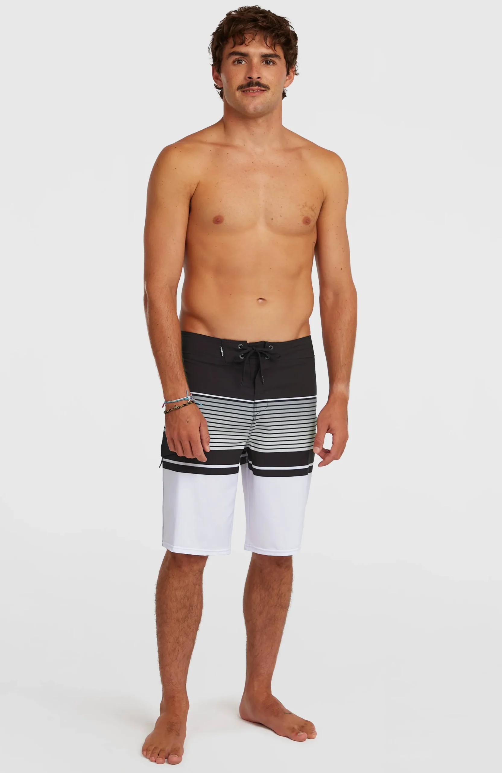 Homme O'Neill Boardshorts|Protection Anti-Uv-HommesBoardshort Lennox Stripe 21| Blanc Mix