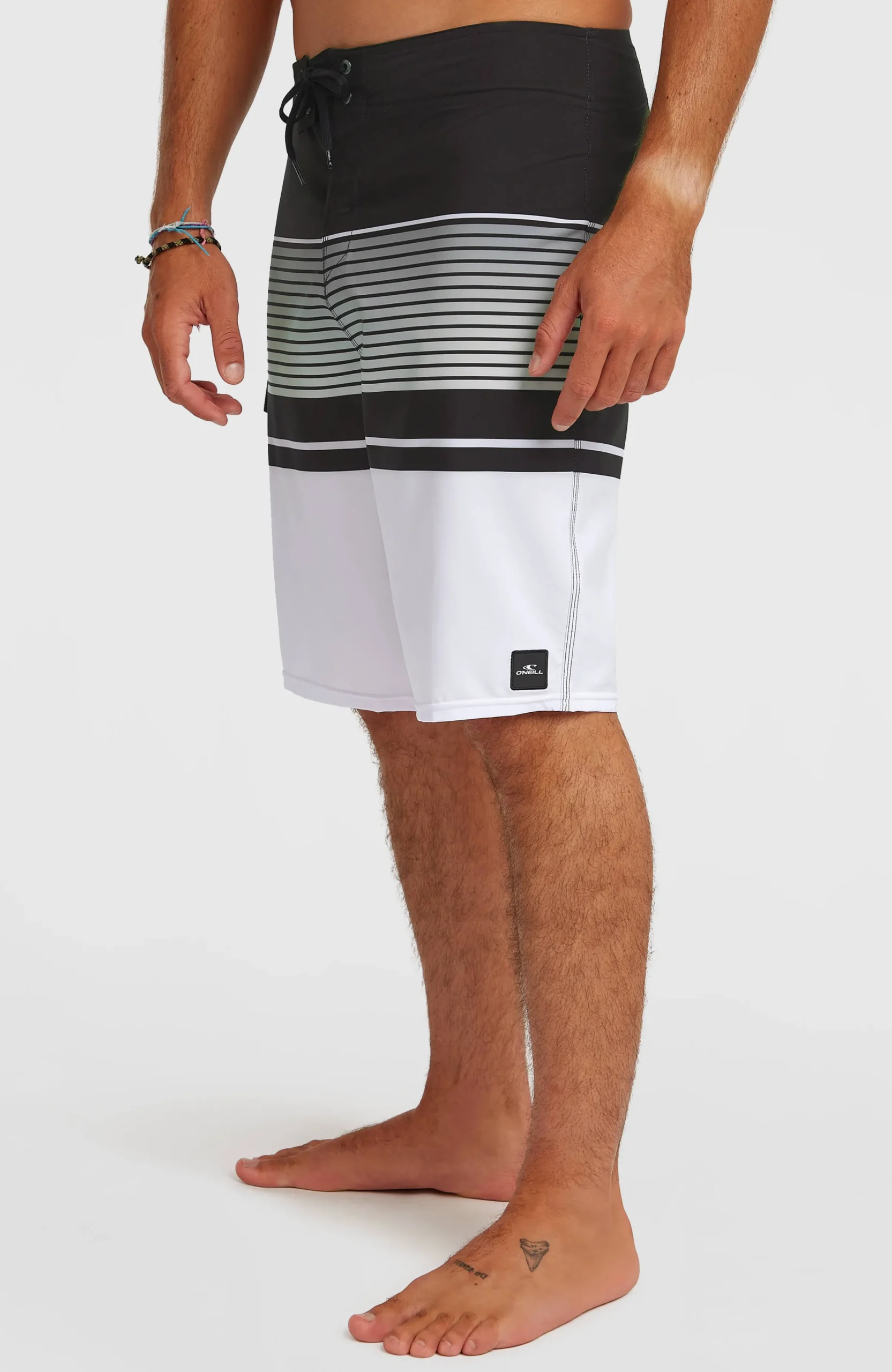 Homme O'Neill Boardshorts|Protection Anti-Uv-HommesBoardshort Lennox Stripe 21| Blanc Mix