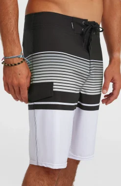 Homme O'Neill Boardshorts|Protection Anti-Uv-HommesBoardshort Lennox Stripe 21| Blanc Mix