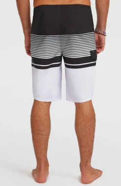 Homme O'Neill Boardshorts|Protection Anti-Uv-HommesBoardshort Lennox Stripe 21| Blanc Mix