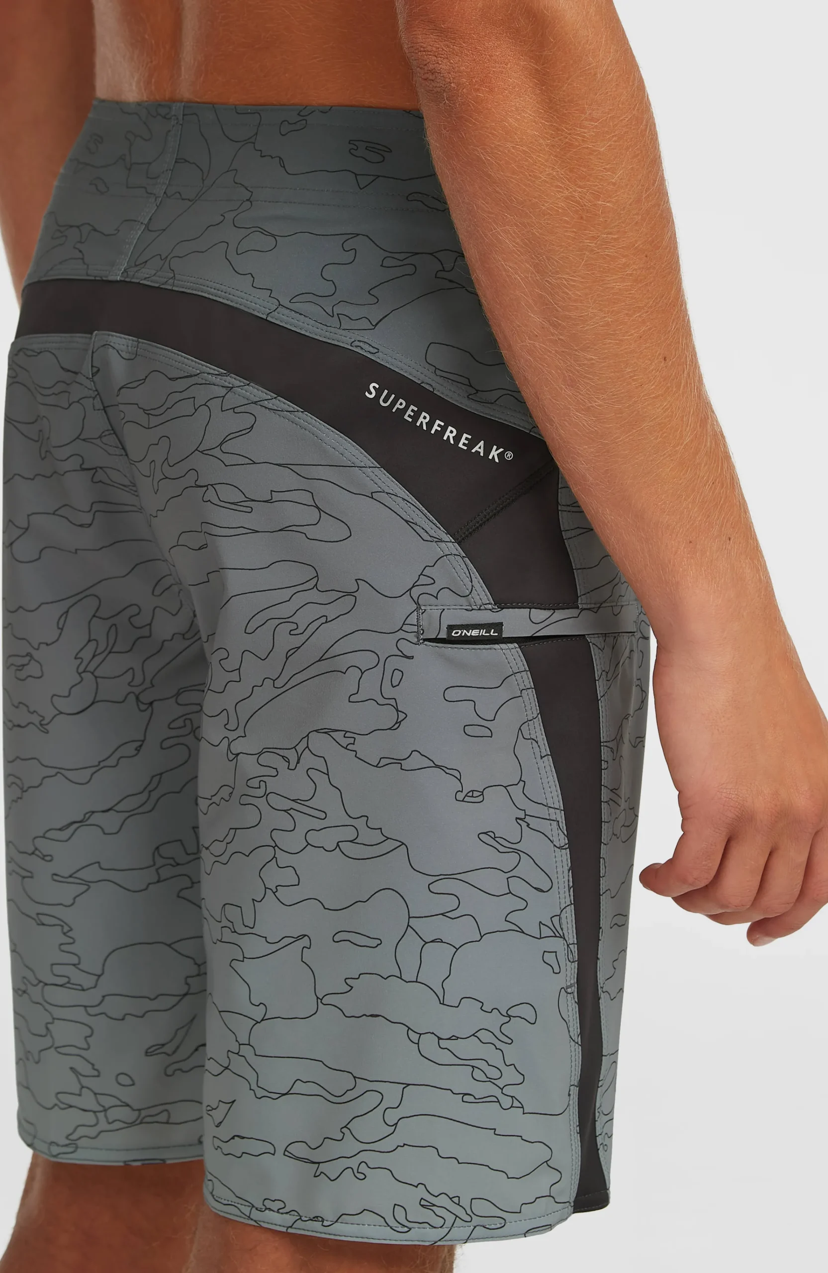 Homme O'Neill Boardshorts|Protection Anti-Uv-HommesBoardshort Superfreak Mysto 20| Gris Mix