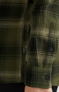 Homme O'Neill Tops & Chemises|Protection Anti-Uv-HommesChemise en flanelle Check| Vert