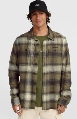 Homme O'Neill Tops & Chemises|Protection Anti-Uv-HommesChemise en flanelle Check| Brun