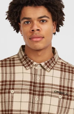 Homme O'Neill Tops & Chemises|Protection Anti-Uv-HommesChemise Must-Have en flanelle| Beige