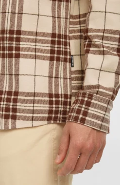Homme O'Neill Tops & Chemises|Protection Anti-Uv-HommesChemise Must-Have en flanelle| Beige