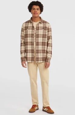 Homme O'Neill Tops & Chemises|Protection Anti-Uv-HommesChemise Must-Have en flanelle| Beige
