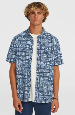 Homme O'Neill Tops & Chemises|Protection Anti-Uv-HommesChemise Print| Bleu Mix