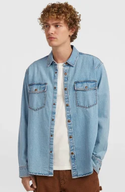 Homme O'Neill Tops & Chemises|Protection Anti-Uv-HommesChemise O'Riginals en jean| Bleu