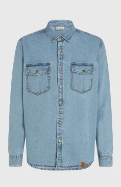 Homme O'Neill Tops & Chemises|Protection Anti-Uv-HommesChemise O'Riginals en jean| Bleu