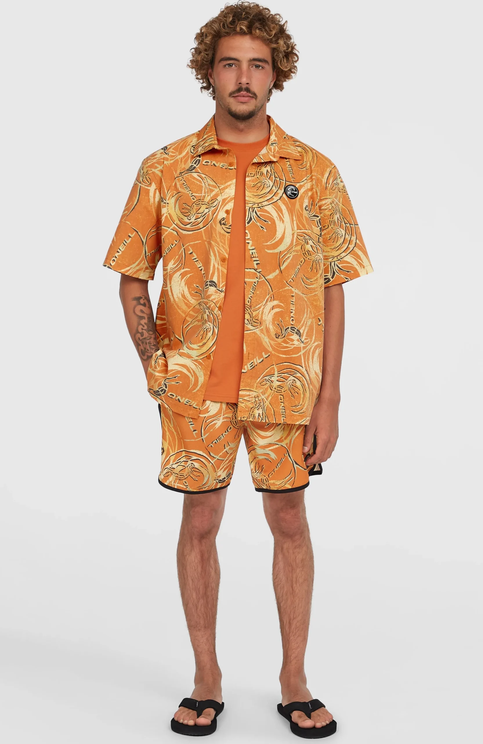 Homme O'Neill Tops & Chemises|Protection Anti-Uv-HommesChemise O'Riginals UPF 50+ à manches courtes| Orange
