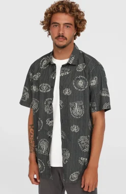 Homme O'Neill Tops & Chemises|Protection Anti-Uv-HommesChemise Print| Noire
