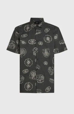 Homme O'Neill Tops & Chemises|Protection Anti-Uv-HommesChemise Print| Noire