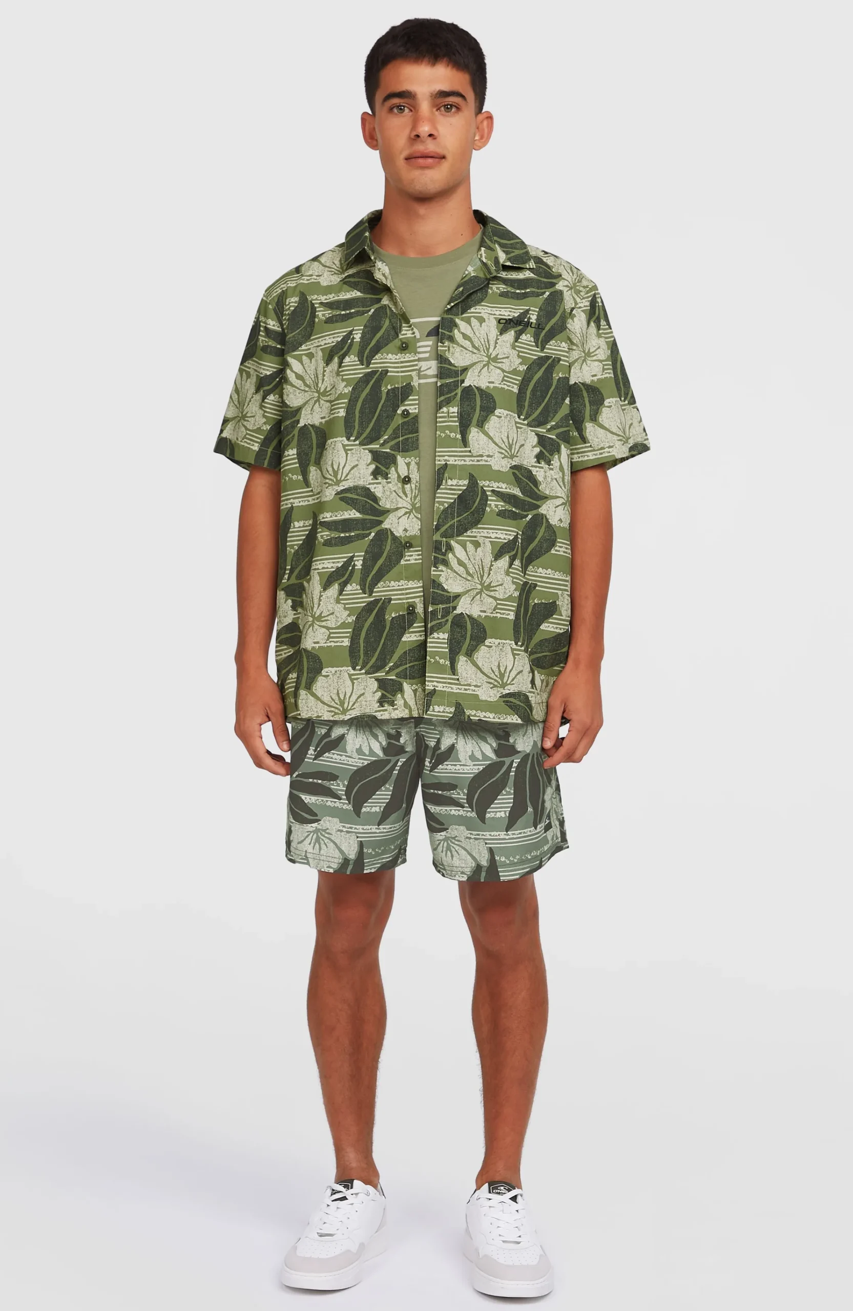 Homme O'Neill Tops & Chemises|Protection Anti-Uv-HommesChemise Print| Vert