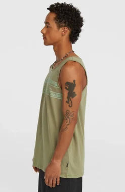 Homme O'Neill T-Shirts|Protection Anti-Uv-HommesDébardeur Graphic| Vert