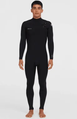 Homme O'Neill Combinaisons|Protection Anti-Uv-HommesEpic 3/2 Chest Zip Full Wetsuit| Noire