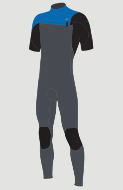 Homme O'Neill Combinaisons|Protection Anti-Uv-HommesHammer 2mm Chest Zip Short Sleeve Full Wetsuit| Gris
