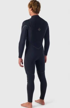 Homme O'Neill Combinaisons|Protection Anti-Uv-HommesHyperfreak Fire 4/3mm+ Chest Zip Full Wetsuit| Noire