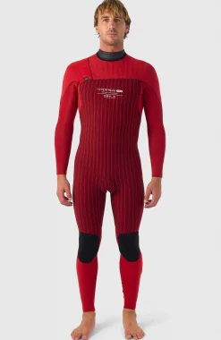 Homme O'Neill Combinaisons|Protection Anti-Uv-HommesHyperfreak Fire 4/3mm+ Chest Zip Full Wetsuit| Noire