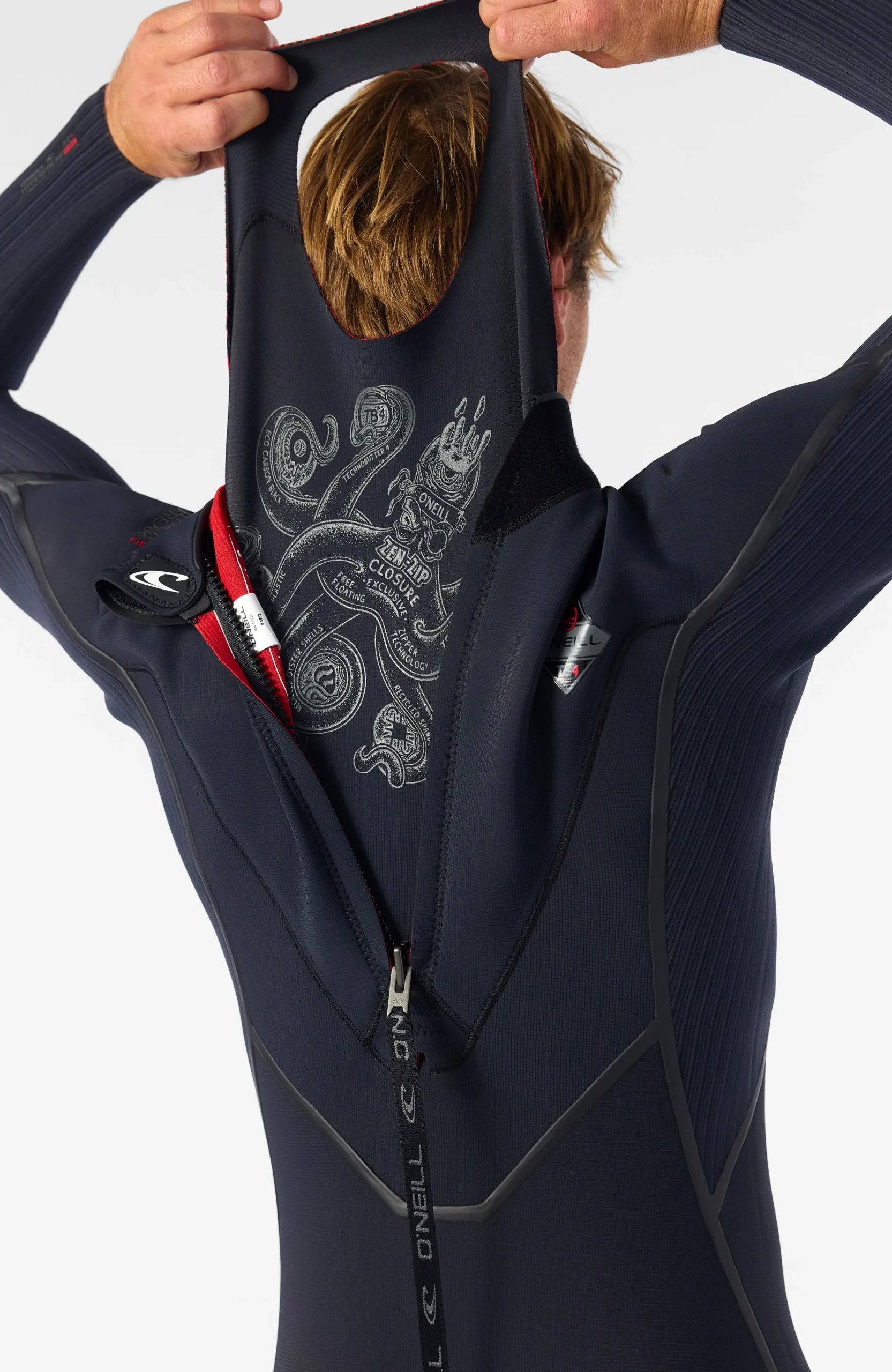 Homme O'Neill Combinaisons|Protection Anti-Uv-HommesHyperfreak Fire 4/3mm+ Back Zip Full Wetsuit| Noire